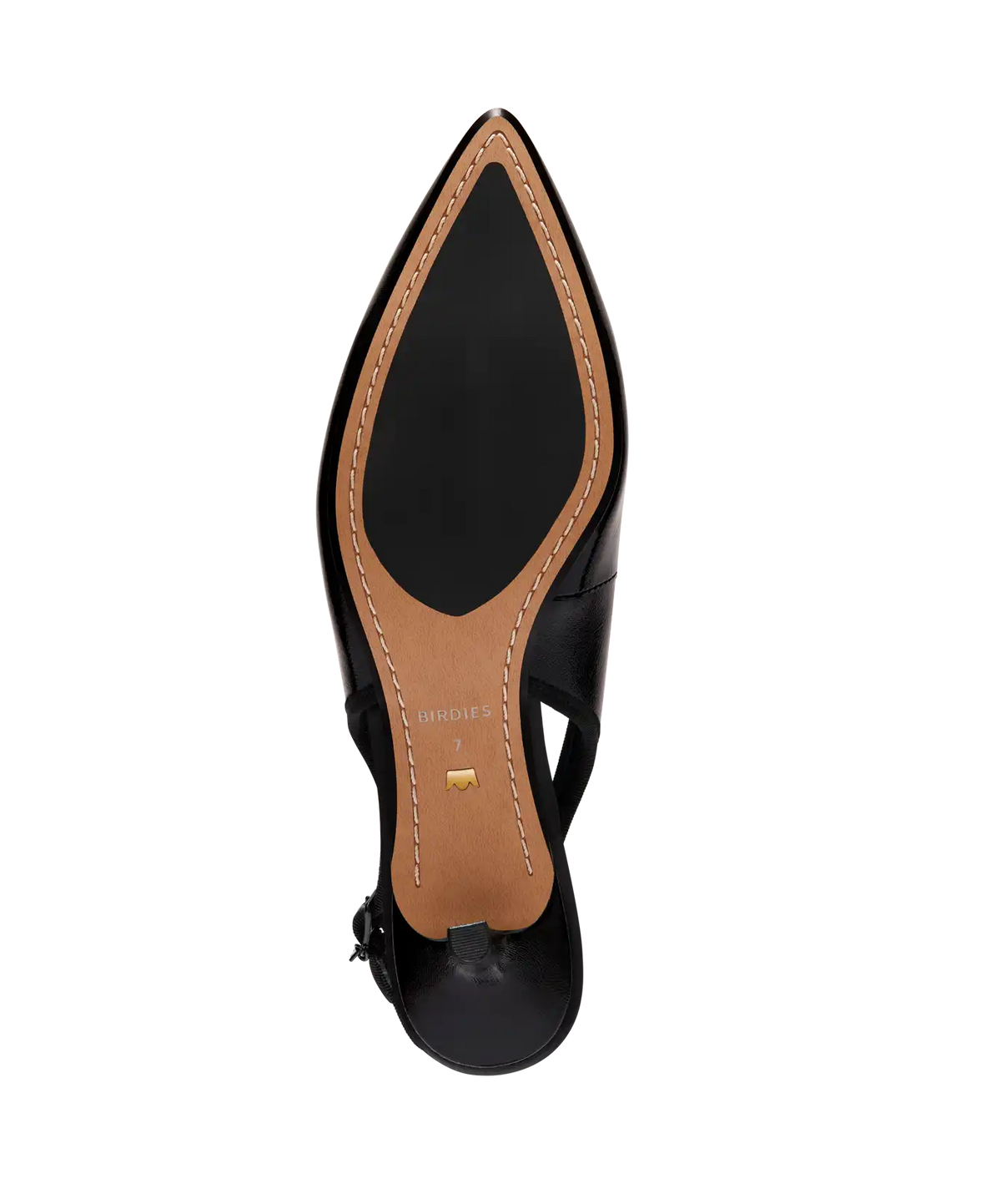 The Goldfinch Kitten Heel - Black Patent Leather