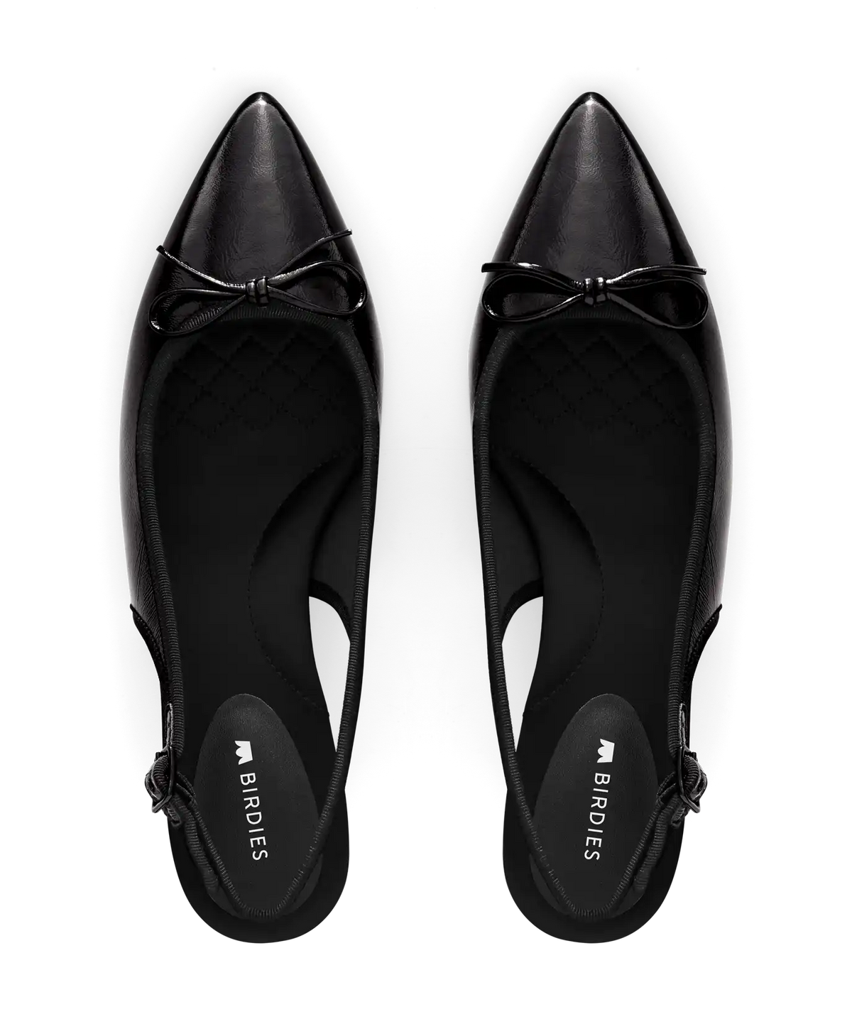 The Goldfinch Kitten Heel - Black Patent Leather