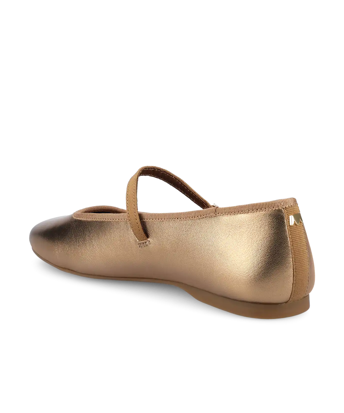 The Hummingbird Mary Jane - Vintage Gold Metal Leather