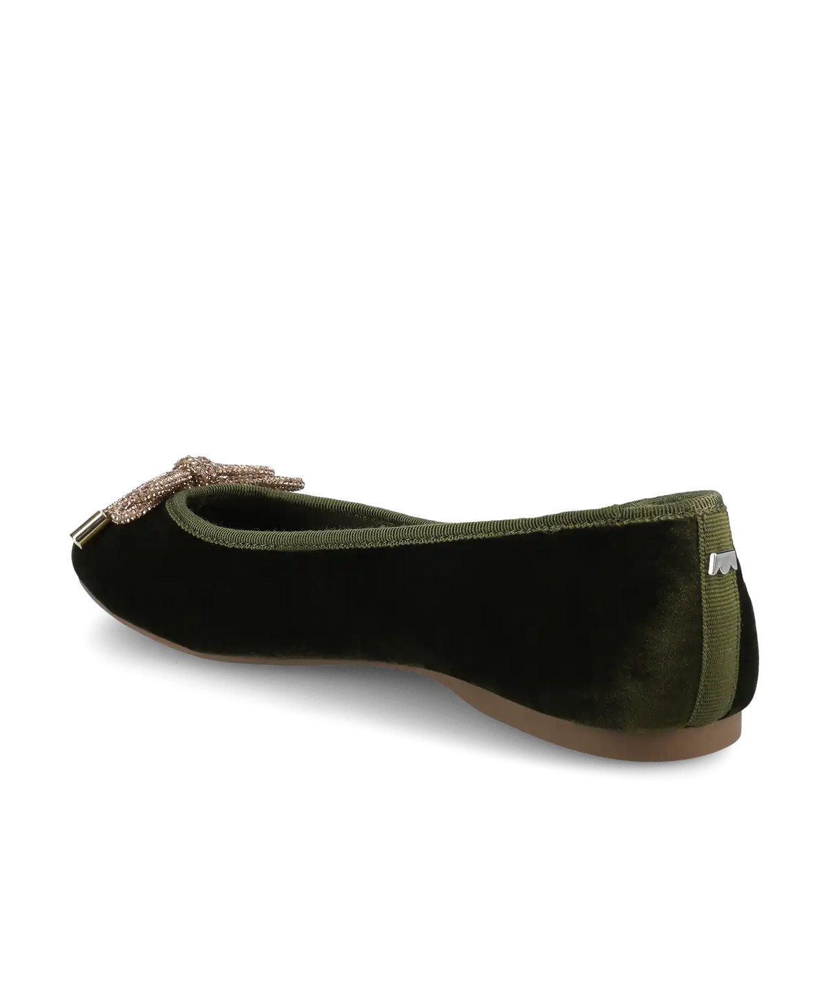 The Hummingbird - Evergreen Velvet Jeweled Bow