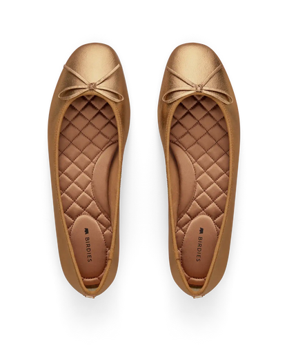 The Hummingbird - Vintage Gold Leather