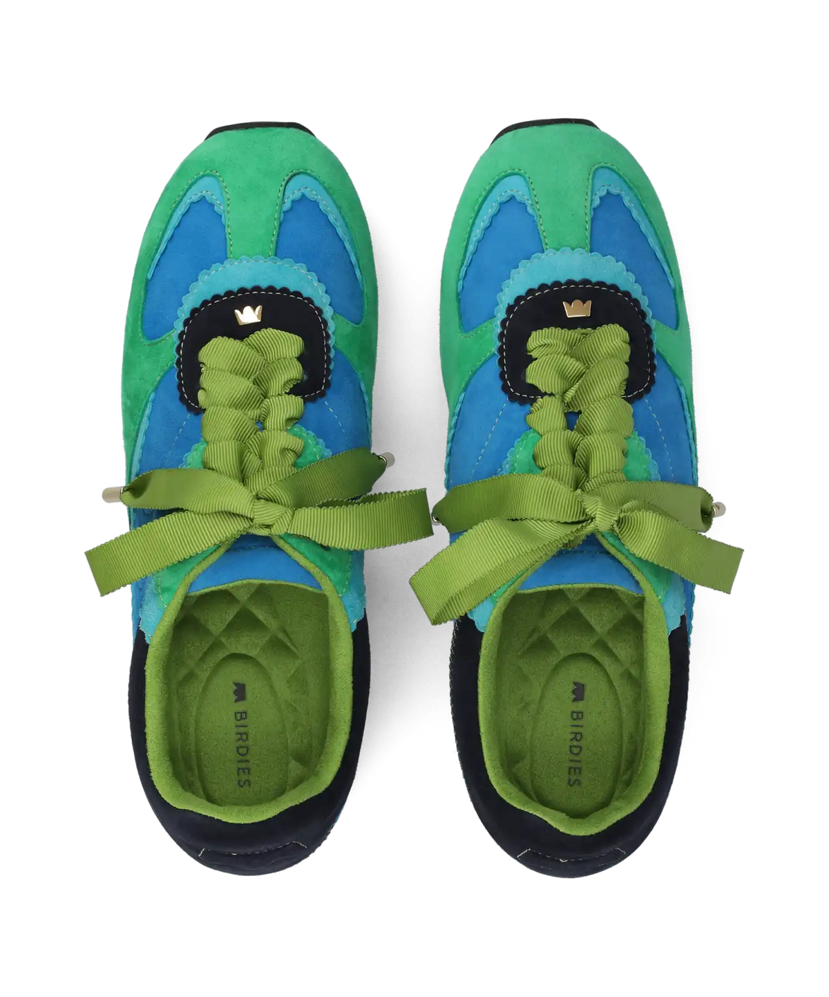 The Speedbird - Multi Cyan Suede