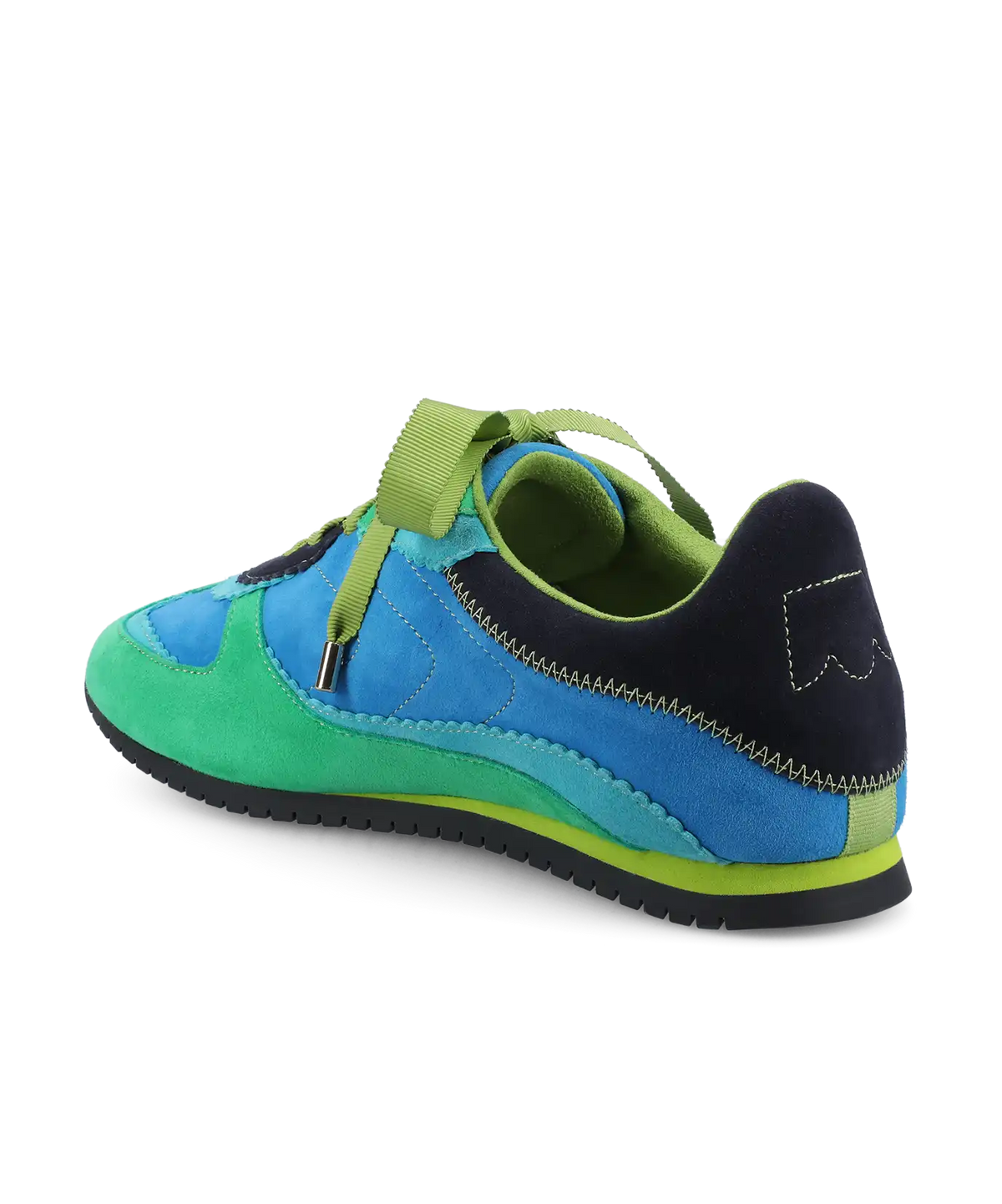 The Speedbird - Multi Cyan Suede