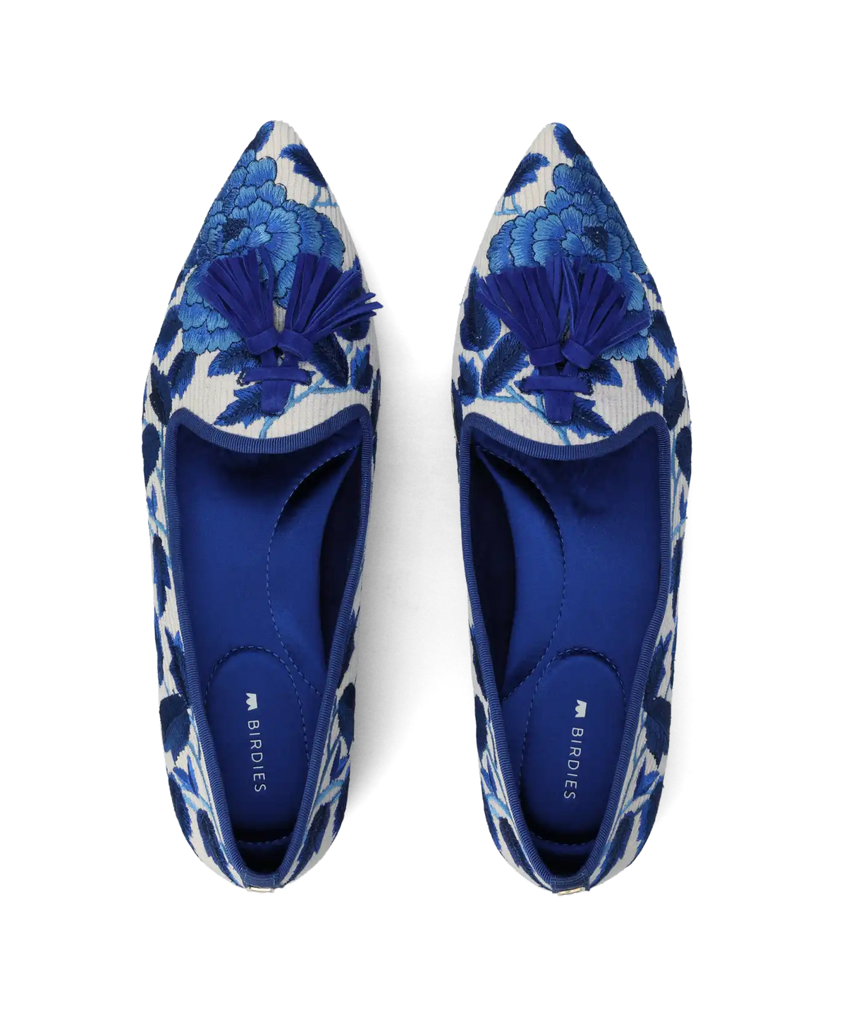 The Starfinch 15 Tassel - Empire Blue Teatime Embroidery