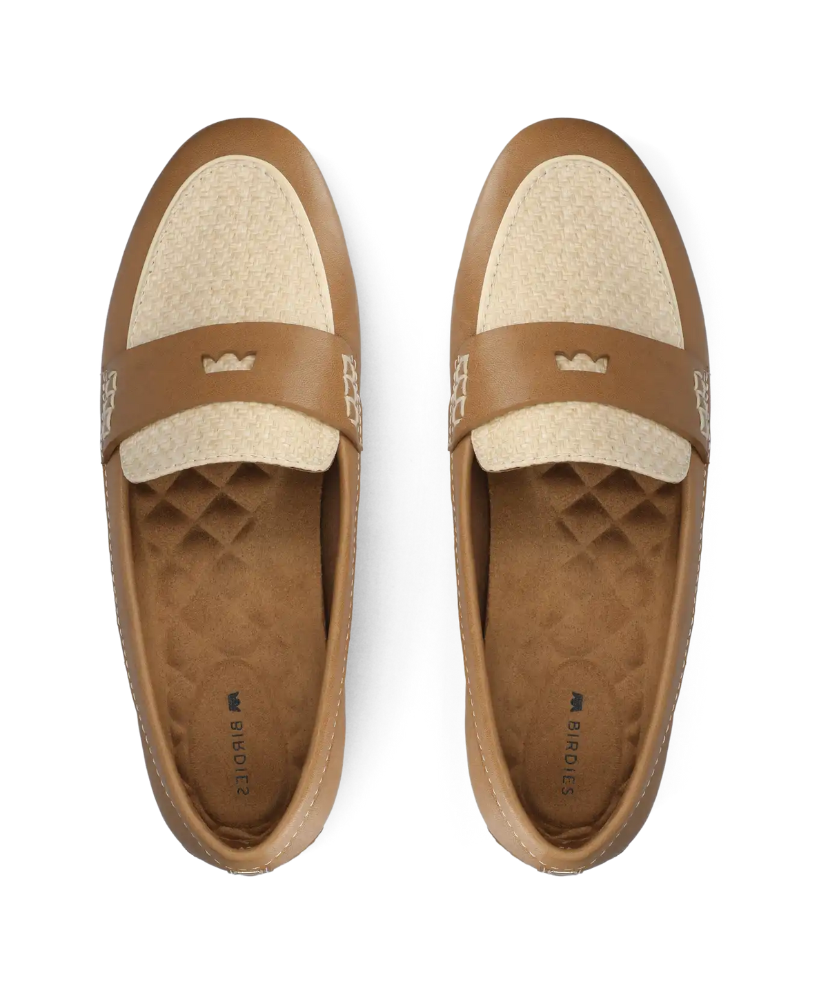 The Vesper Driver - Cappuccino Leather Raffia